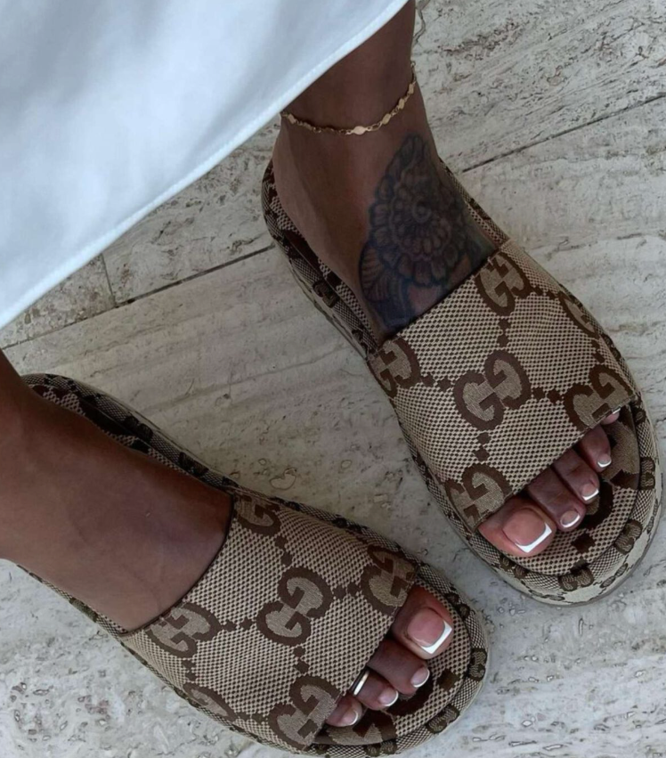 Platform Slide Sandal