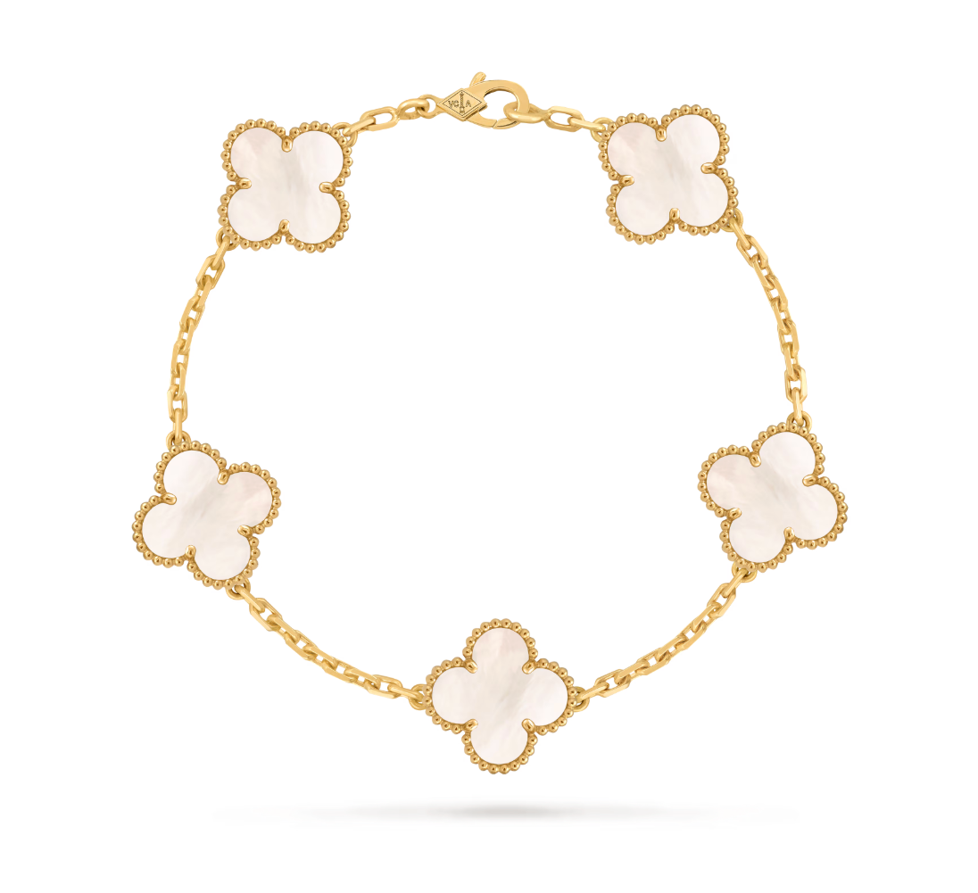 Vintage Alhambra bracelet, 5 motifs