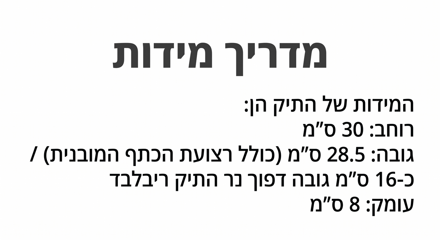 Medium Poly Bag - תיק סלין