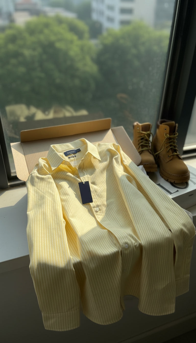 מכופתרת לורן פסים